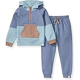 Burt's Bees Baby Baby Boys Hoodie and Pant Set, Top & Bottom Outfit Bundle, 100% Organic Cotton