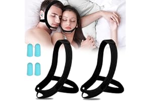 PJTLGYELEE Snoring Chin Strap for Users, 2 Pack Adjustable Jaw Support Chin Strap to Keep Mouth Closed, Soft Snoring for Men Women, Lightweight Reusable, Snoring Dry Mouth, Comfort Fit Nighttime Sleeping Aid