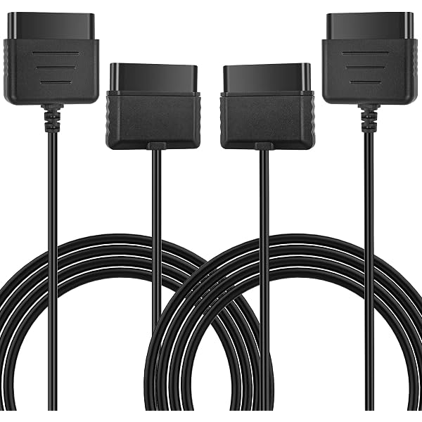 Rallonge Câble Extension 1.8m Pour Manette PlayStation 1 Et 2 - Neuf, Compatible PS1 PS2 PSOne