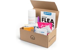 PETFRIENDLY Flea Killer Kit for Cats – Fast-Acting Flea Treatment & Home Spray – Includes Oral Tablets, Purrs Advance Topical, Flea Comb, Degreasing Soap & More - for Cats (2-5 lbs)