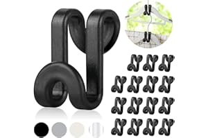 Mlici Clothes Hanger Connector Hooks, 60 Pcs Multi-Level Cascading Hanger Hooks, Plastic Heavy Duty Cascading Mini Hooks for 