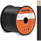 GOSDENG 12/2 Low Voltage Landscape Wire 250FT Outdoor Landscape Lighting Cable 12 Gauge 2 Conductors Low Voltage Wire for Lan