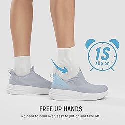AIRHAS Womens Wide Toe Box Walking Shoes Slip On