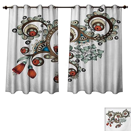 Amazon Com Rupperttextile Henna Blackout Thermal Curtain Panel
