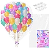 Bouiexye 2 Pack Balloon Bags for Transport 1 Pc 98 x 59 Inch 1 Pc 64 x 49 Inch Balloon Bags Big Plastic Balloon Storage Bag for Transport Carrying Packaging Storage Car Seat Luggage Chair