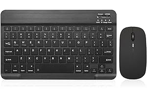 Ultra-Slim Bluetooth Keyboard Portable Mini Wireless Keyboard Rechargeable for Apple iPad iPhone Samsung Tablet Phone Smartph