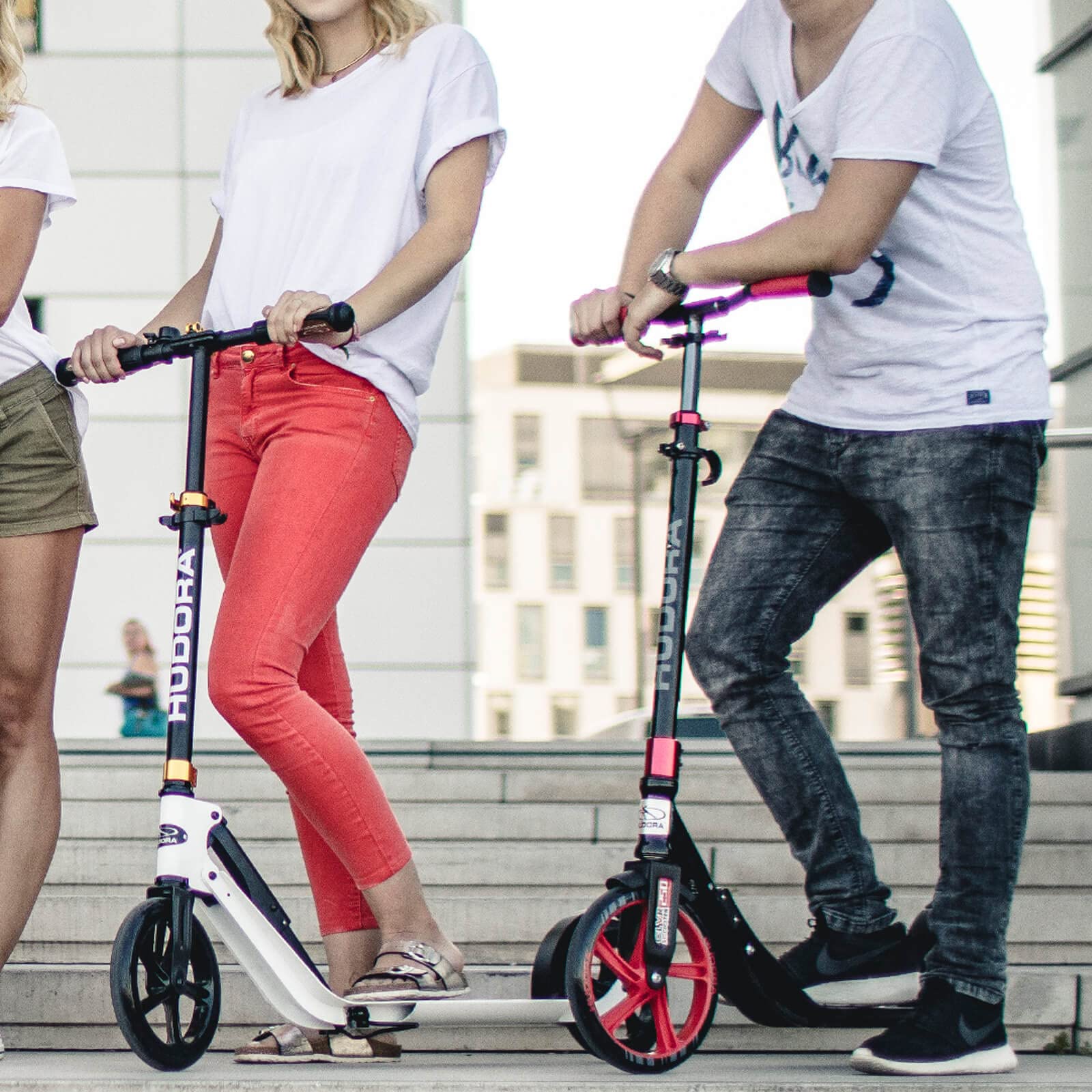HUDORA BigWheel 209 Kick Scooter, The Original with RX Pro Technology, Folding City Scooter