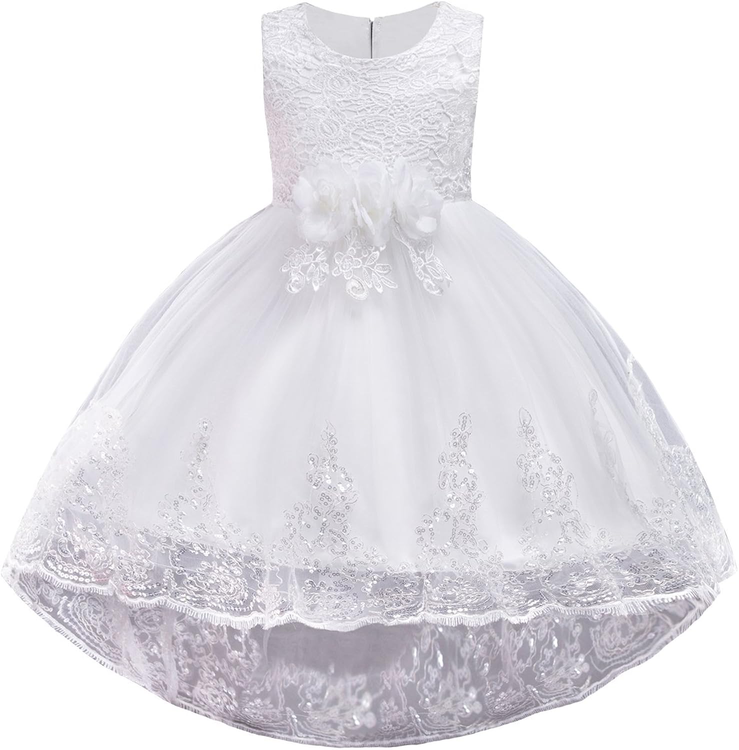 girls white holiday dress