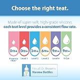 Dr. Brown's Options Narrow Mouth Teat 3+ Months Level 2 Medium Flow view 5