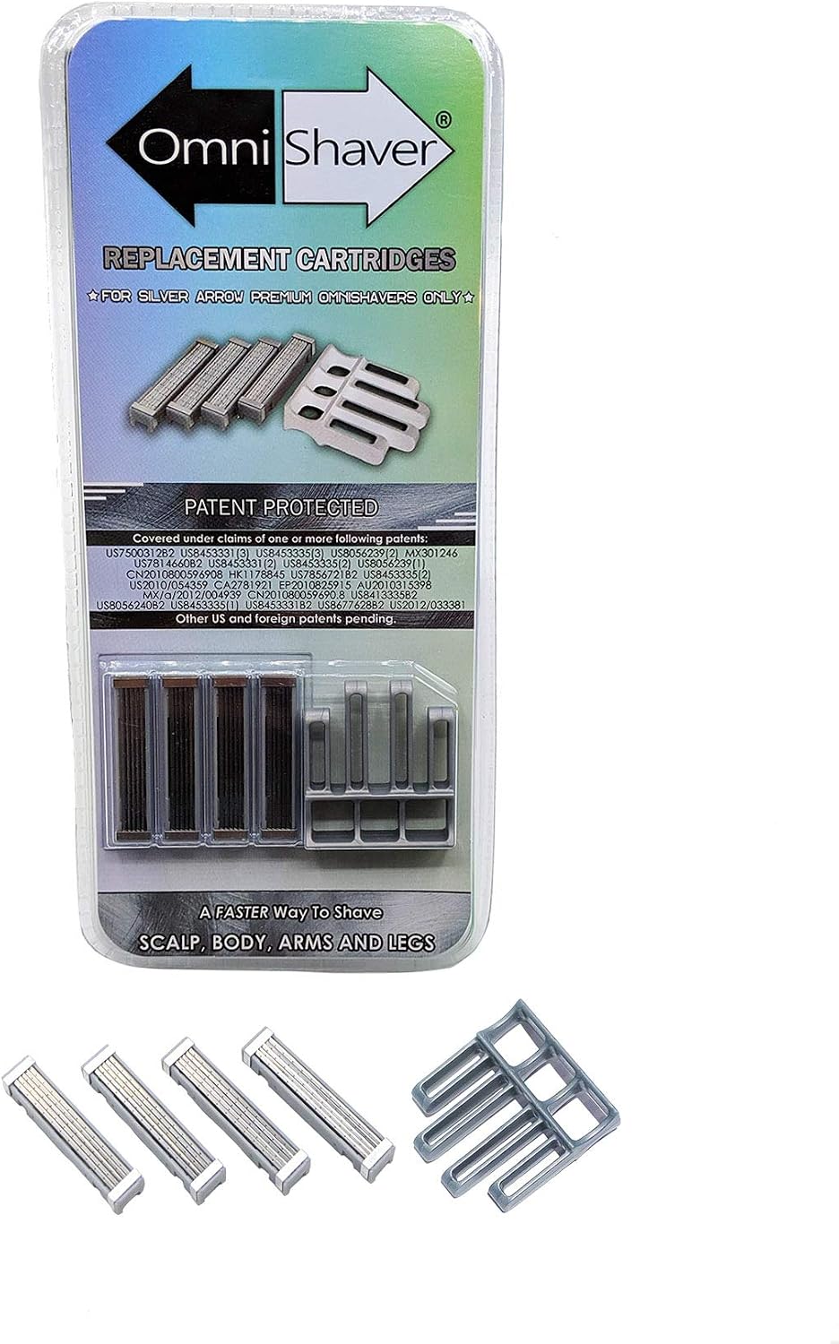 Premium OmniShaver Replacement Razor Cartridge Kit