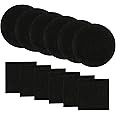 Resinta 12 Pack Compost Bin Filters Kitchen Compost Filters Refill Replacement Filters, Replacement Set of Round and Square