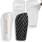 LPONJAR Soccer Shin Guards for Kids Youth Adults - Shin Pads and Sleeves with Optimized Insert Pocket for Boys Girls Men Women for Football Games - Protective Soccer Equipment
