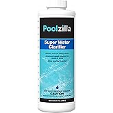 Poolzilla 1 Quart Bottle of Super Water Clarifier, Concentrated Solution for Pools and Spas, Adds Sparkle