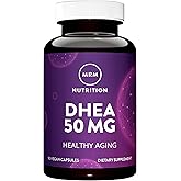 MRM Nutrition DHEA 50mg - for Women and Men - 90 Servings | Micronized DHEA Supplement for Healthy Aging, Enhanced Absorption Formula, Vegan, Gluten-Free, Non-GMO