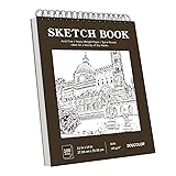 Soucolor 11" x 14" Large Sketchbook, 100 Sheets