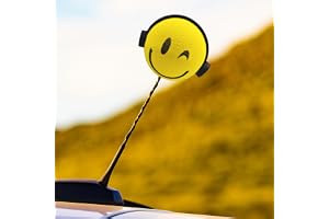 UHANBUT Earphone Car Antenna Topper, Cute EVA Vehicle Antenna Foam Ball Decoration, Easy to Find Car in The Parking Area, Universal Funny Auto Exterior Accessories for Truck SUV (Earphone)