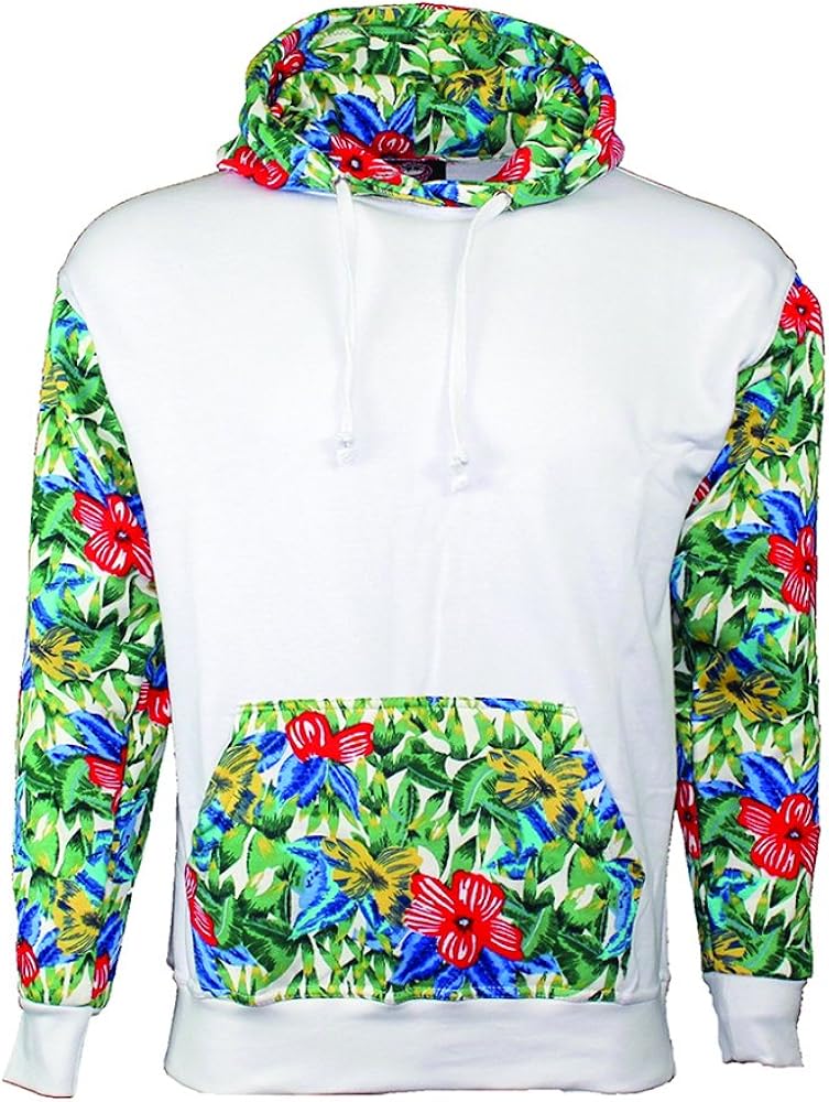 white floral sweatshirt