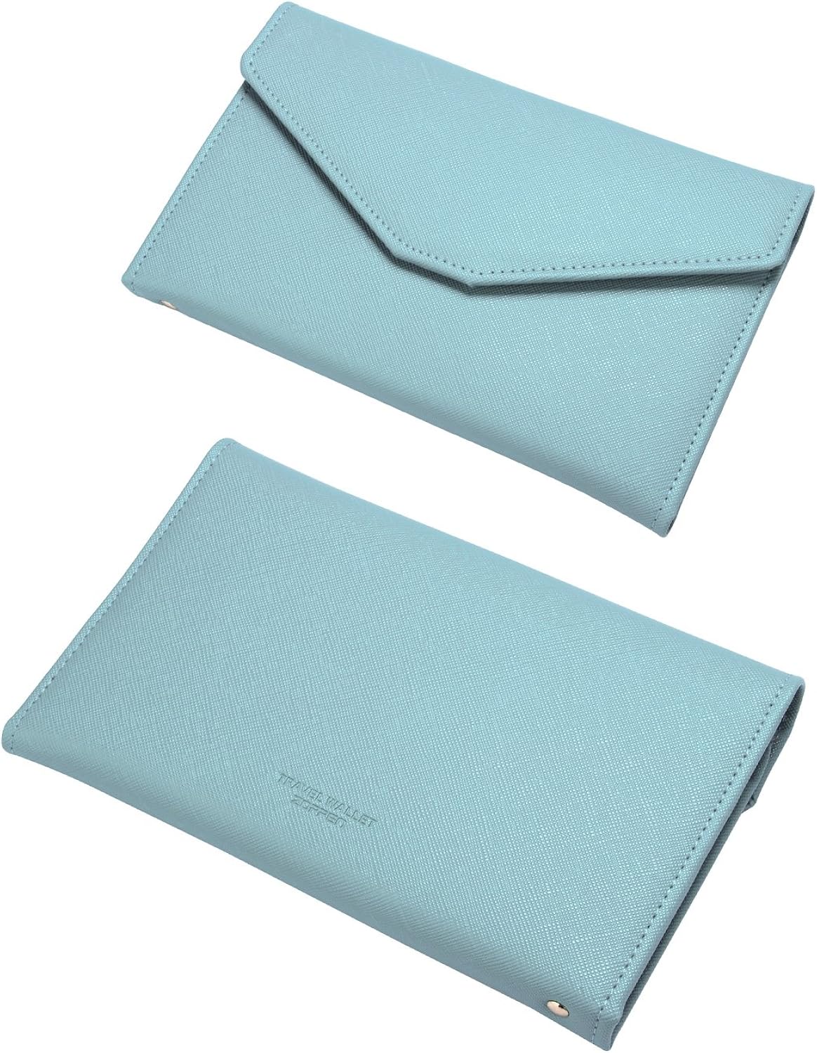  | Zoppen Multi-purpose Rfid Blocking Travel Passport Wallet (Ver.4) Tri-fold Document Organizer Holder, 23 Paradise Blue | Passport Wallets