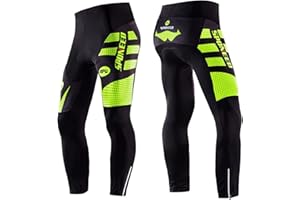 sponeed Men's Bicycle Pants 4D Padded Road Cycling Tights Leggings Outdoor Cyclist Riding Bike Wear