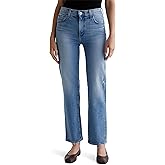 AG Womens Brinley Mid Rise Straight