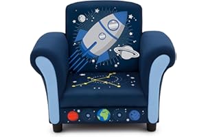 Delta Children Space Adventures Kids Upholstered Chair, Blue