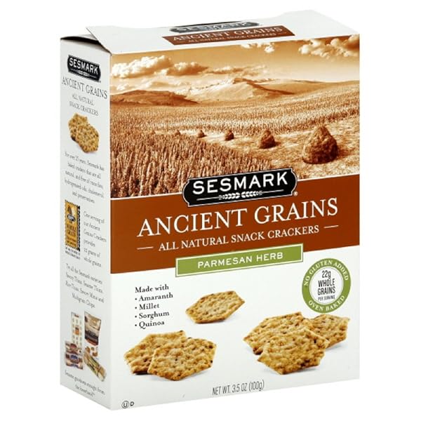 SESMARK CRACKERS, GLUTEN FREE, PARMESAN HERB, 3.5000-OUNCES (PACK...