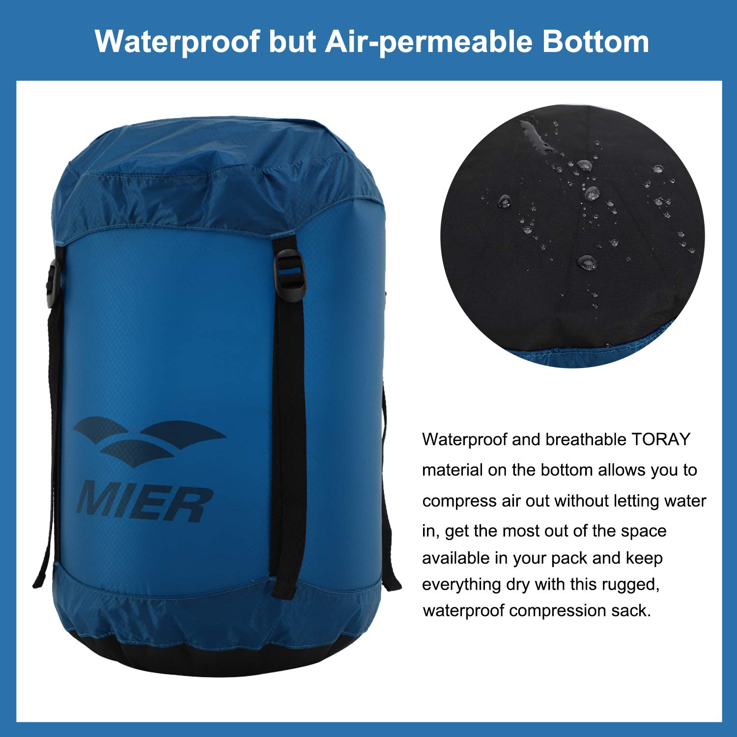 15L 10L 5L 25L Kayaking Outdoor Sports Camping 20L MIER Waterproof