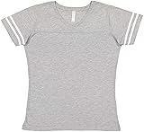 LAT Ladies Fine Jersey Short Sleeve Football Tee