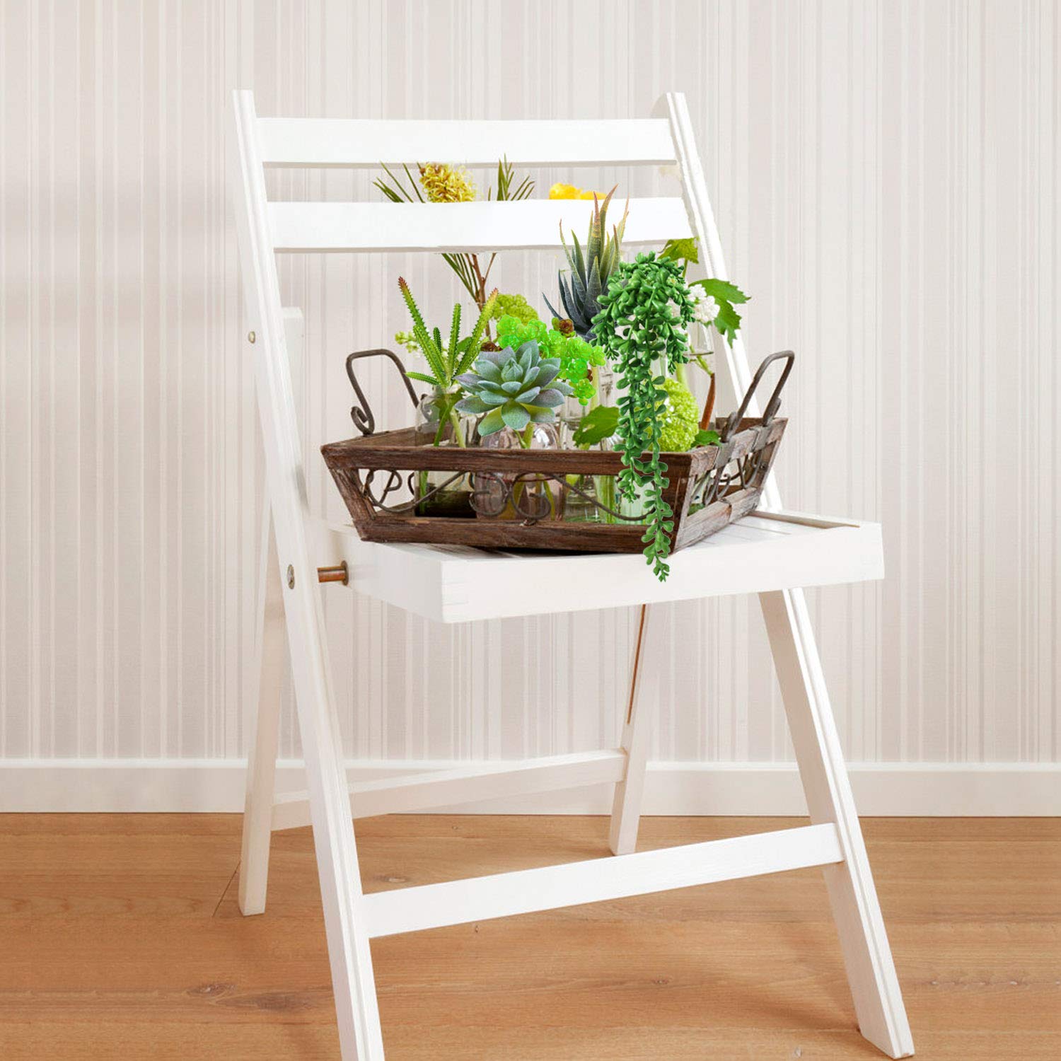 Beaspire Artificial Fake Succulent Plants 5 PCS Fake Plants Unpotted Faux Succulent Assorted for Indoor or Outdoor Decor, Office and Garden Arrangements Decoration