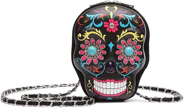 sugar skull crossbody bag
