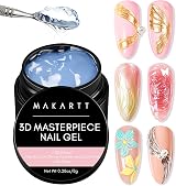 Makartt 3D Nail Gel Mirror Chrome Powder 3D Texture Gel for Nail Art
