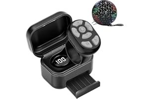 JINGROOM TikTok Remote Control - Kindle Page Turner Remote Control - Kindle APP Accesories - TikTok Scrolling Ring for iPhone, iPad, iOS 15.0, Android 8.0 - S20 - Black