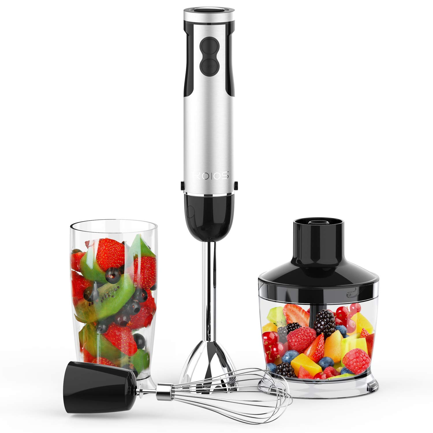 KOIOS MultiUse 800W 4in1 Immersion Hand Blender/Mixer, 12Speed