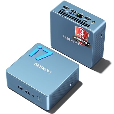 [3-Year Coverage]GEEKOM Mini PC IT12[Best Intel NUC12 Alternative] With Intel i7-1280P Mini Computers,16GB RAM/1TB SSD(Expandable, Not LPDDR) Windows 11 Pro Desktop PC (Low-Power),USB 4/8K/SD(UHS-II)