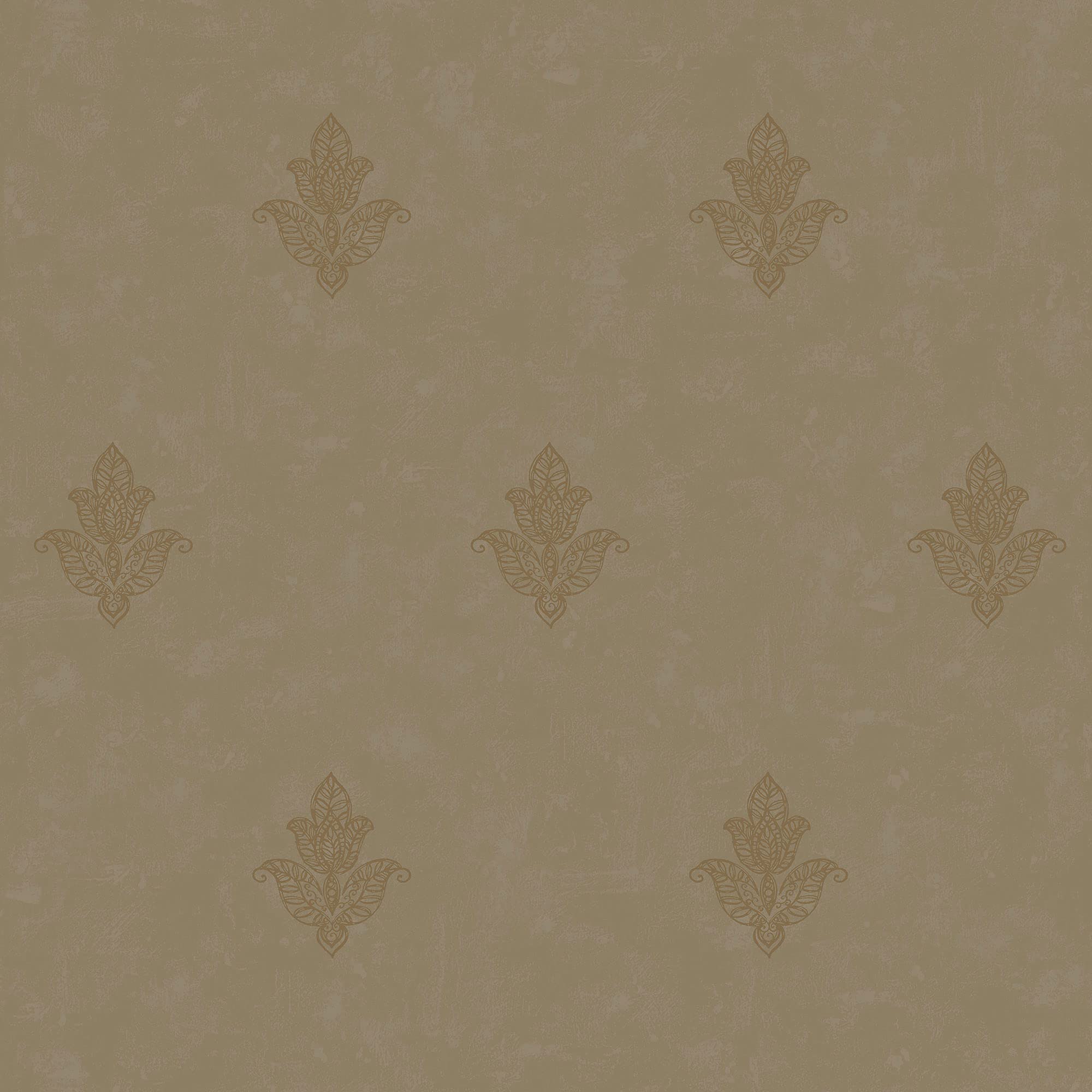 Galerie 7016 Emporium Mehndi Motif Wallpaper, Beige/Gold, 10m x 53cm