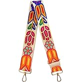 Eiyye Crochet Wide Purse Strap for Women 1.97" Adjustable Replacement Shoulder Strap Boho Bag Strap Crossbody Strap for Handbags Totes Guitar & Camera