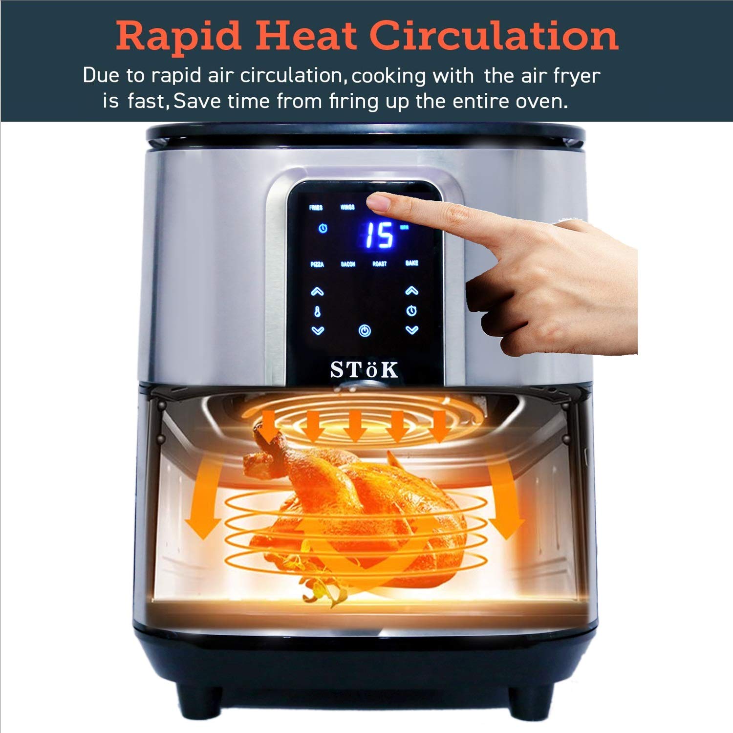 Stok Air Fryer Max LED Digital Touchscreen