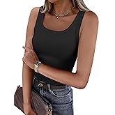 ANRABESS Womens Sleeveless Scoop Neck Tank Top Ribbed Fitted Summer Basic Slim Cute Tops 2026