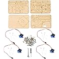 Keenso Robot Arm Kit, SNAM1500 4 DOF Wood Robotic Mechanical Arm sg90 Servo for DIY Robot Arm