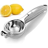 Cycee Premium Quality Zinc Alloy Lemon Squeezer - Professional Manual Lime Juicer - Durable Cirturs Press, Silver