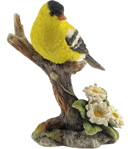 Amazon.com: US 4.5 Inch Goldfinch Bird on Branch Decorative Statue