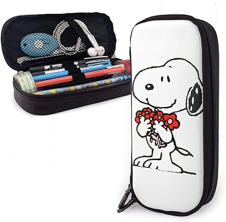 Amazon Snoopy スヌーピー スヌーピーグッズ ペンケース 筆箱 化粧ポーチ おしゃれ 鉛筆ケース キャラクター ペンケース 大容量 多機能 軽量 小学生 中学生 男の子 女の子 アニメ 文房具 ダブルジッパ 通学 プレゼント 入学ギフト 可愛い 誕生日 文房具 オフィス用品