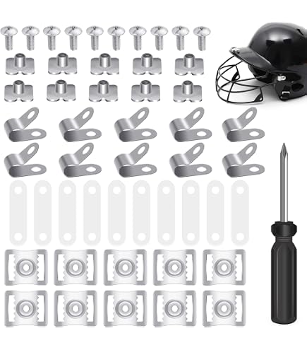 Kit De Réparation Pour Casque De Sport 49 Pièces - Vis, Écrous, Clips R, Joints - Pour Football, Baseball, Hockey