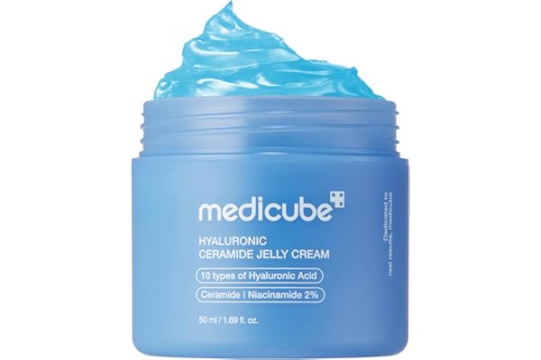 medicube Jelly Cream with Hyaluronic Acid | Daily Moisturizer for All Skin Types | Long-lasting Hydration with Hyaluronic Aci