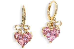 Sonateomber Gold Silver Small Hoop Dangle Earrings for Women, Trendy Dainty Rhinestone CZ Dangling Prom Wedding Leaf Flower Snowflake Butterfly Starfish Fashion Jewelry Gift