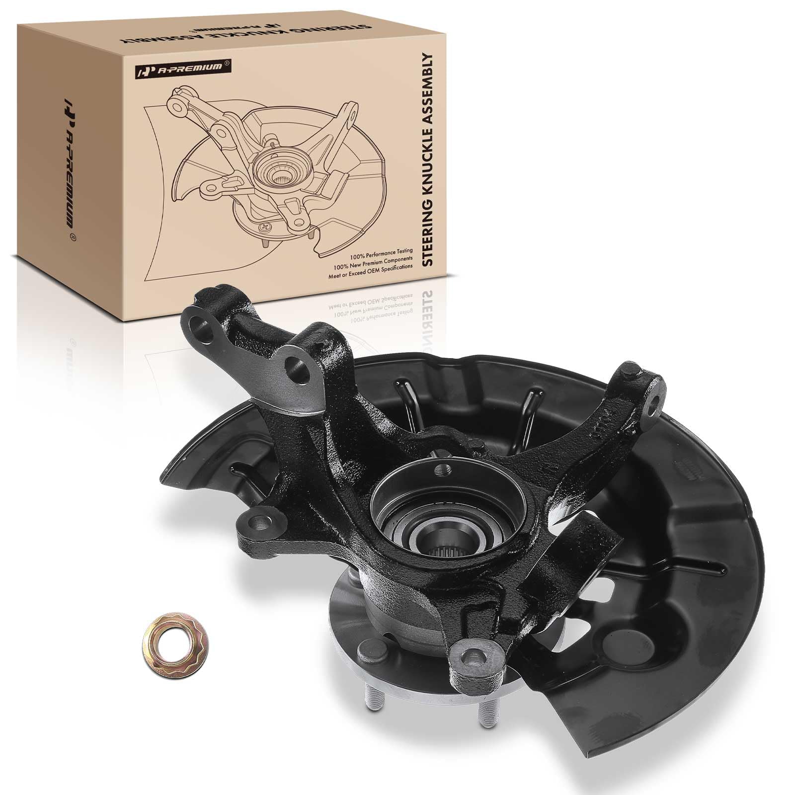 Photo 1 of A-Premium Front Steering Knuckle & Wheel Bearing Hub Assembly Compatible with Toyota Avalon 2013 2014 2015 2016, 2.5L 3.5L, Right Passenger Side