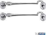 XFORT 150mm Chrome Cabin Hook Gate Latch Door Hook Eye Latch view 7