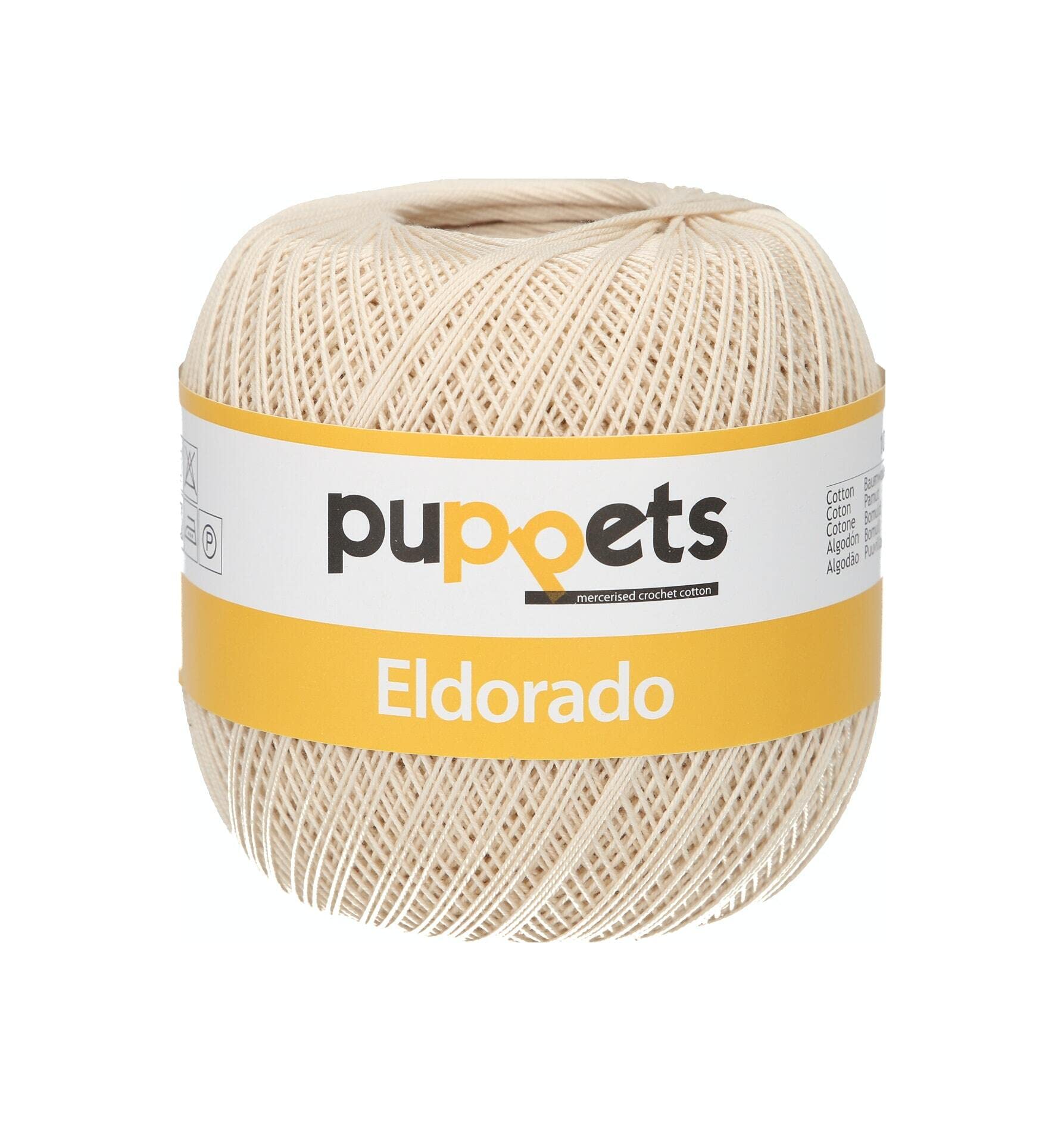 Puppets Crochet Yarn, Cotton, 4269, Stärke 12, 100g