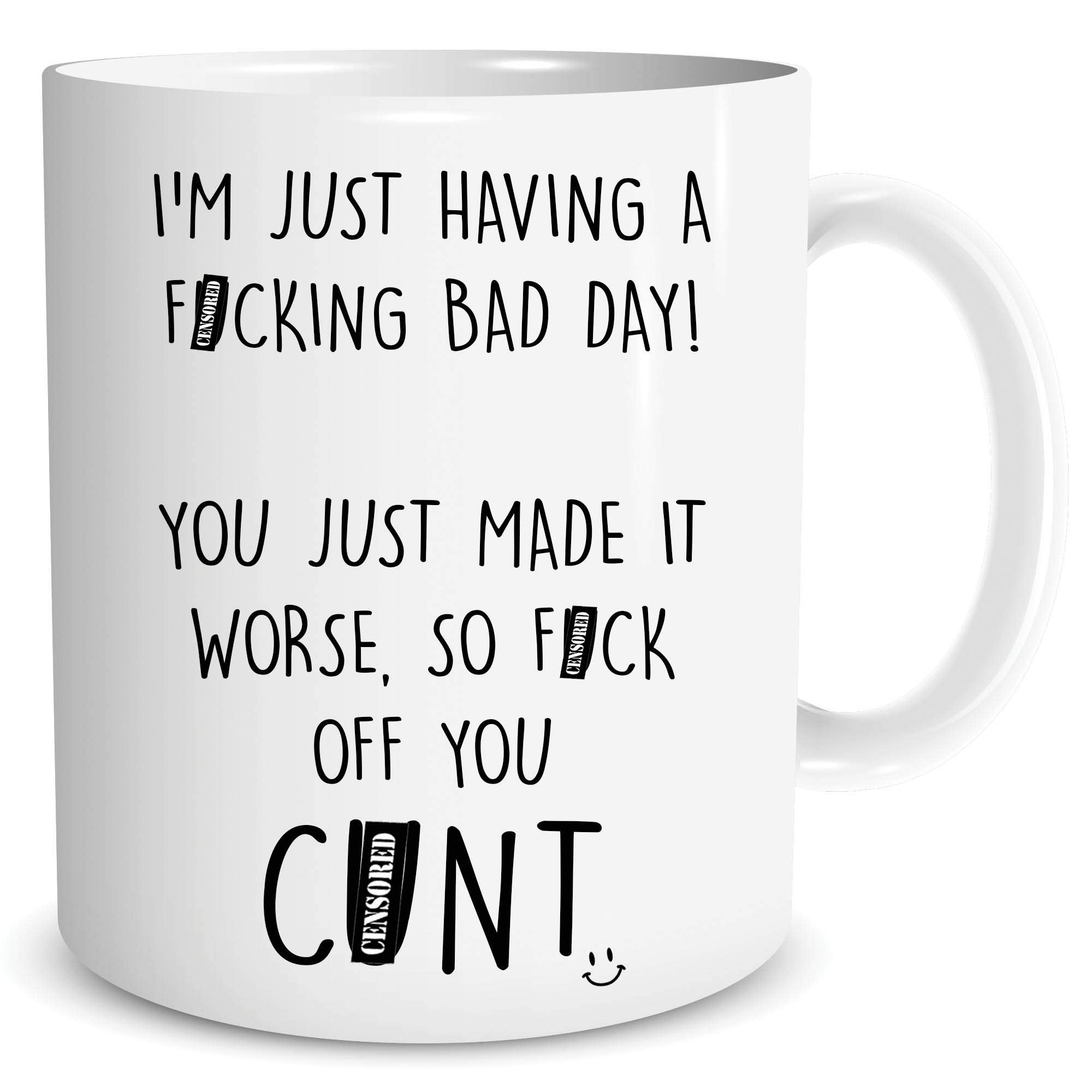 Funny Rude Novelty Coffee Mug Profanity Work Office Colleague Gifts WSDMUG1636