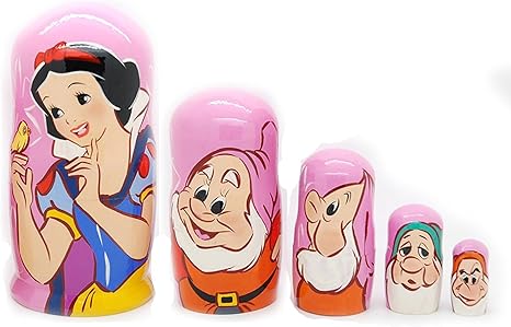 snow white nesting dolls